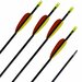 Glasfiber pijl Black Bow | 5 stuks