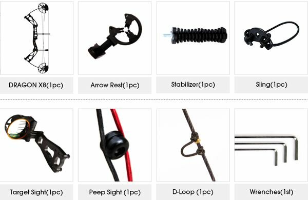 Sanlida Dragon X8 | 10-70LBS | 310FPS | Complete set!