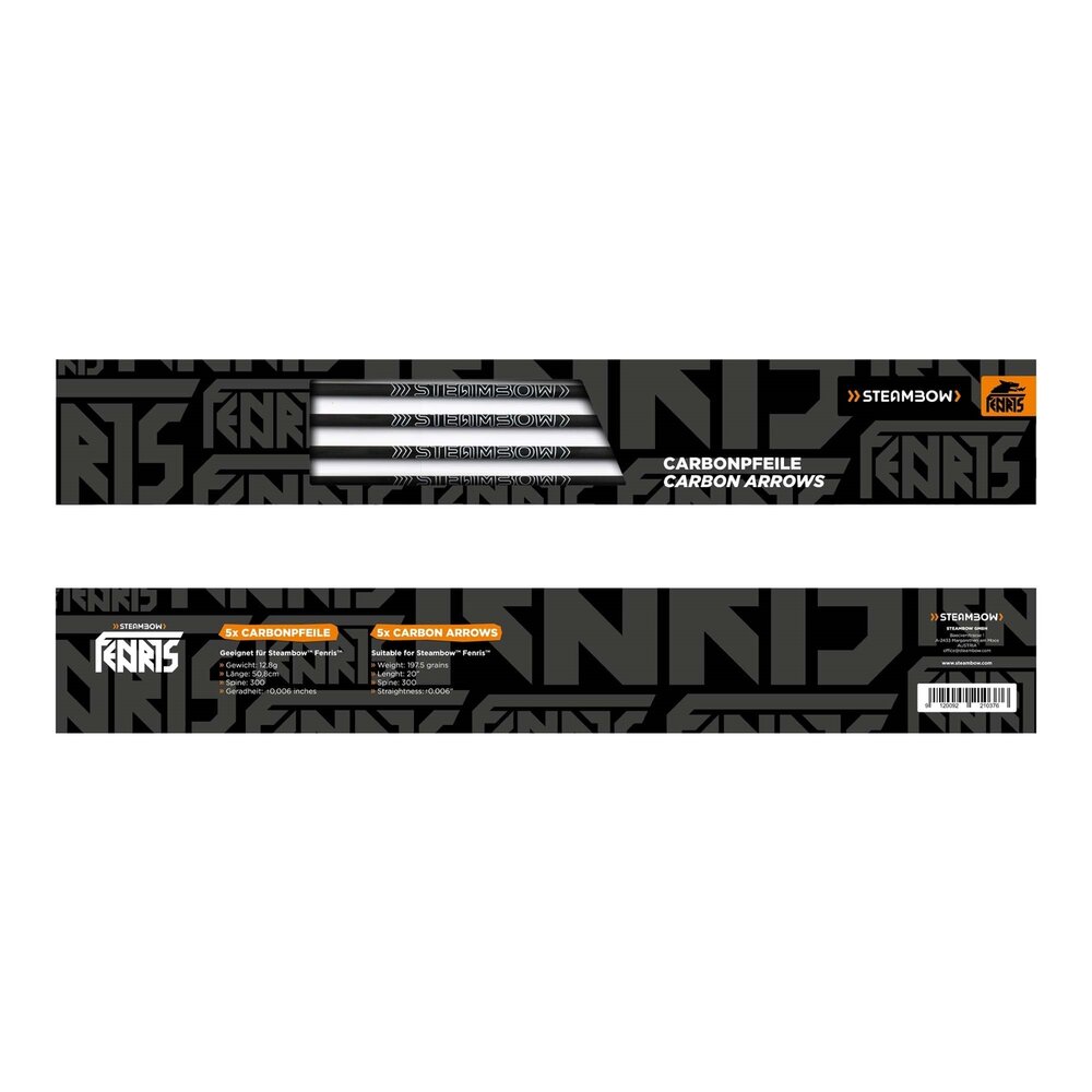Steambow FENRIS&trade; | carbon bolt | 5-pack