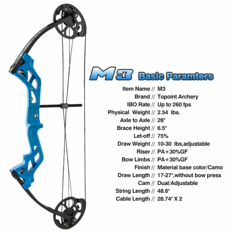 Set - Topoint M3 junior compound boog | 10-30lbs