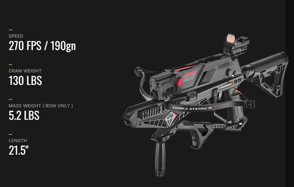 Cobra System R9 RX Adder 2.0 | 130 lbs | incl. 7-schots magazijn | Complete set!