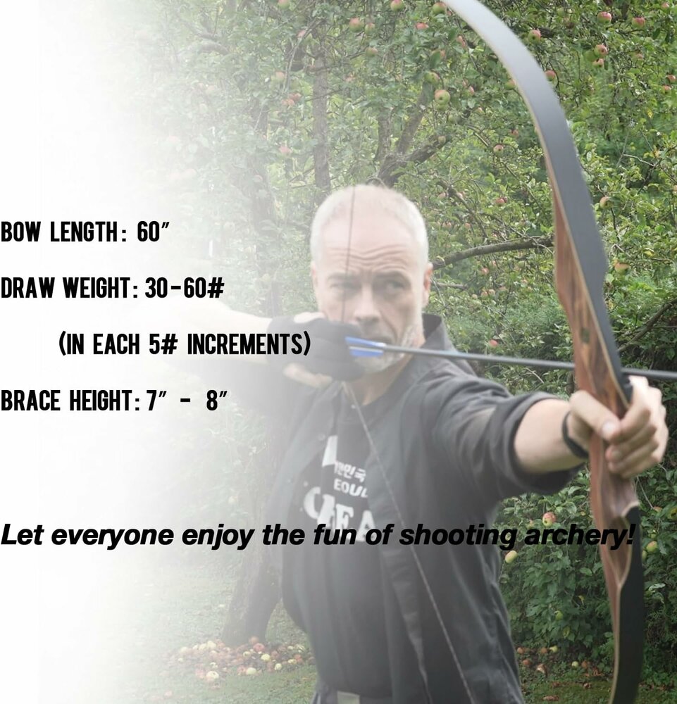 VOORDEELSET - Sanlida Royal X8 | one-piece recurve boog | 60 inch