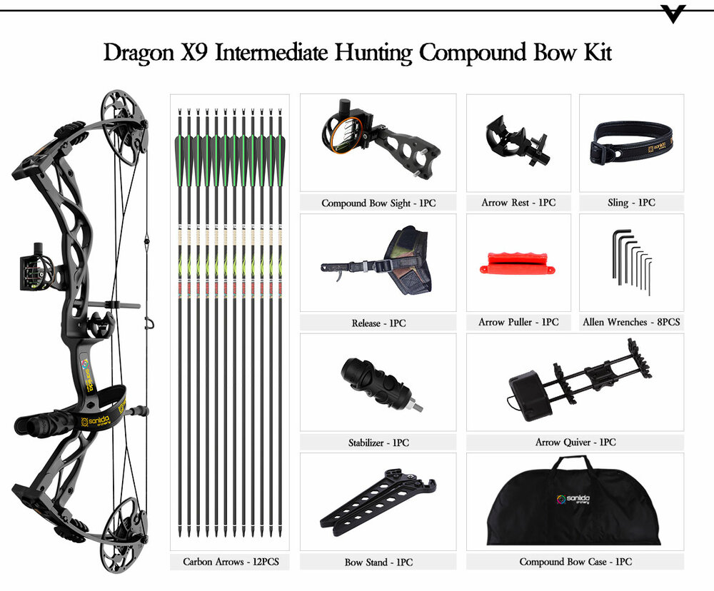 Sanlida Dragon X9 | 10-70LBS | 310FPS | Pro Package 