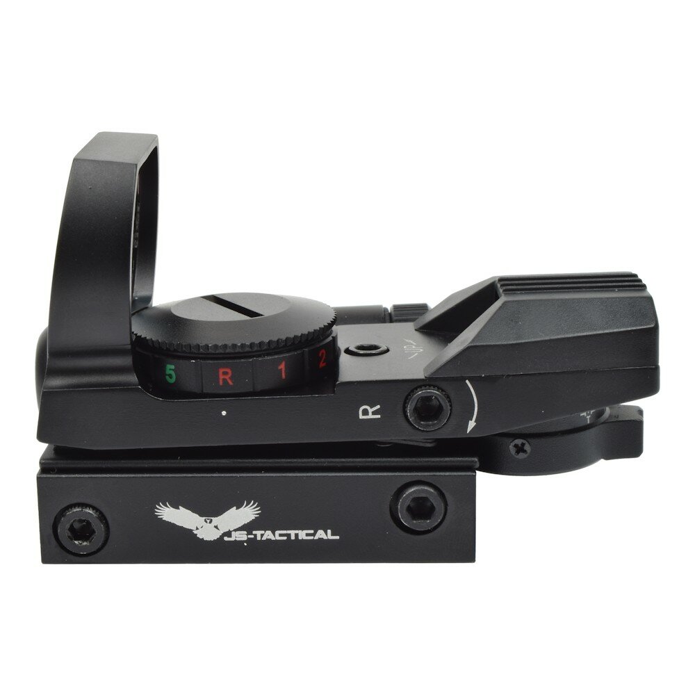 JS-Tactical Multi-Reticle Red/Green Dot Sight with Red Laser | Black