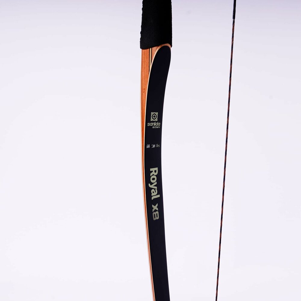 2e kans | Sanlida Royal X8 longbow starterset - compleet | 68 inch | 35 lbs