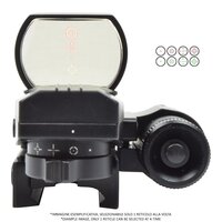 JS-Tactical Multi-Reticle Red/Green Dot Sight with Red Laser | Black