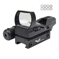 JS-Tactical Multi-Reticle Red/Green Dot Sight with Red Laser | Black