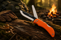 Outdoor Edge RazorPro S 3.5" Oranje | RazorSafe&trade; Jachtmes met Zaag &amp; Foedraal