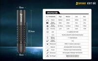 Speras EST SE | Compact 1500 Lumen EDC Tactical Flashlight with USB-C
