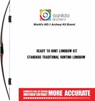 2e kans | Sanlida Royal X8 longbow starterset - compleet | 68 inch | 35 lbs