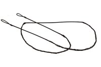 Oak Ridge Dyneema D97 Recurve Pees 60"/14 &ndash; Zwart