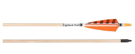 Buck Trail DeLuxe houtenpijl met natuurveren | 28, 29, 30 &amp; 31inch