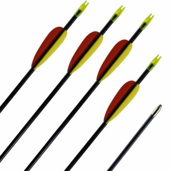 Black Bow fiberglass arrow | 24, 26, 28, 30 &amp; 32 inch