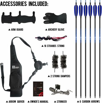 SET - Salinda Eagle X9 | 58 inch - 25 t/m 45 lbs