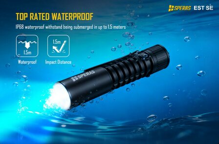 Speras EST SE | Compact 1500 Lumen EDC Tactical Flashlight with USB-C