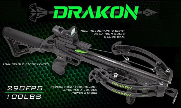 Drakon SuperSonic 100 lbs / 290 fps  | COMPOUND | Complete set!