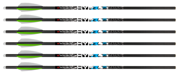 Killer Instinct HYPR™ Lite - Carbon pijl  | 20 inch | 6-pak