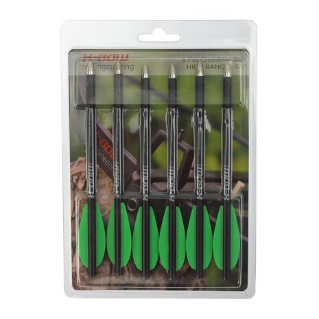 X-BOW FMA CARBON Bolt| 6.5inch | 6-pack