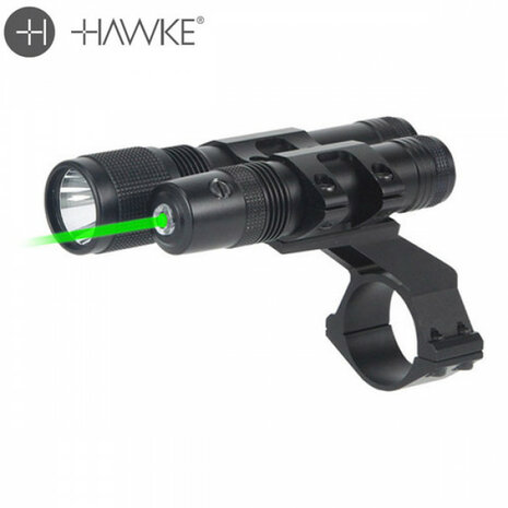 Hawke Tactical Combo Kit Green Laser / Xenon Flashlight