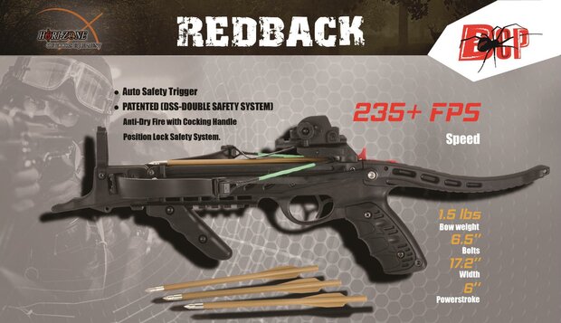 Hori-Zone Pistol Crossbow RedBack RTS | 50lbs