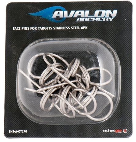 Avalon Target pins | stainless steel | 6-pack