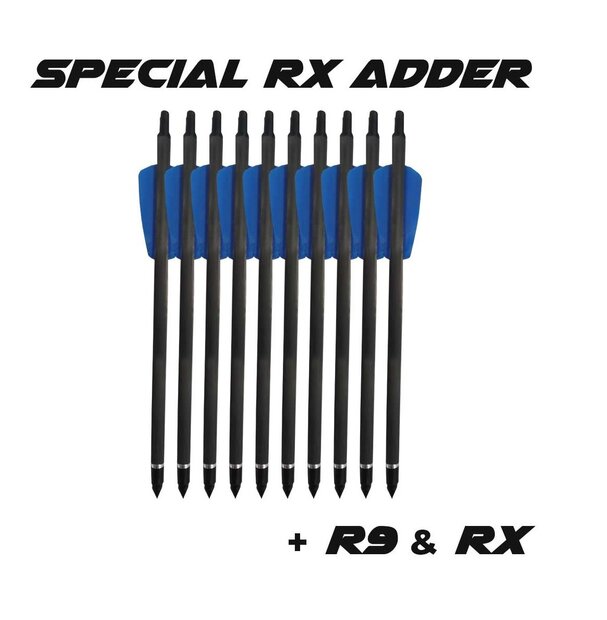 Ek Archery Cobra Adder Carbon pijl | 7.5 inch | 12 stuks