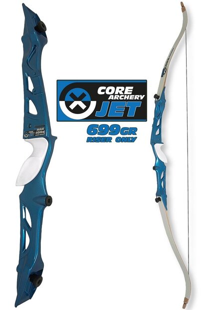 Core Jet-Metal recurve handvat LH | BLAUW