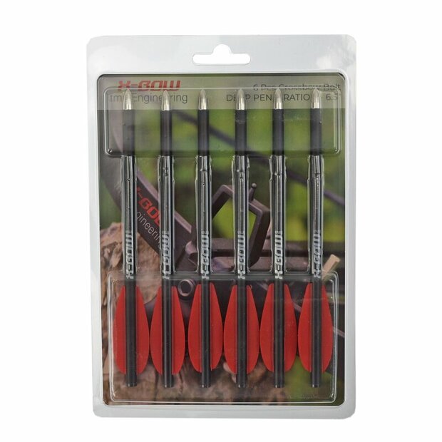 X-Bow FMA - CARBON Bolt | High Impact | 6-pack