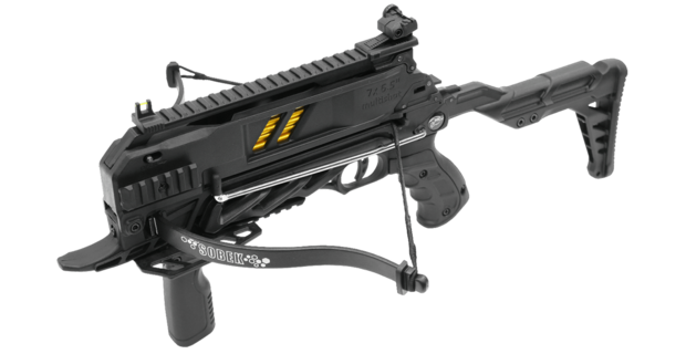 Man Kung MK-TCS3BK Sobek | Self-Cocking Multishot Recurve Crossbow | 80lbs | Black