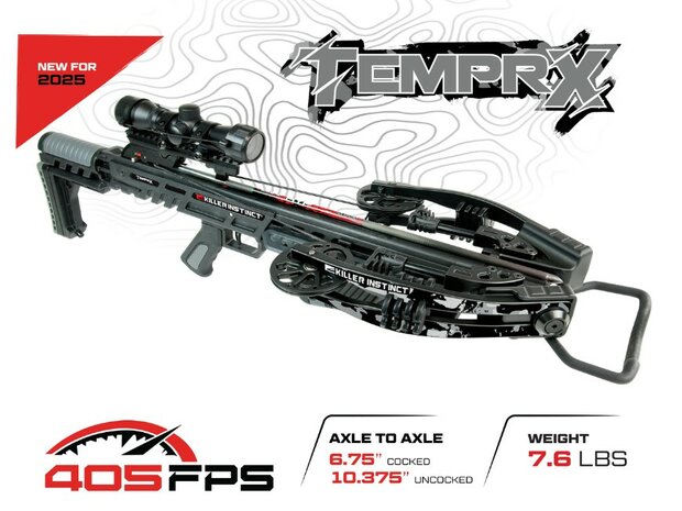 Killer Instinct TEMPR-X 405 | Compound Crossbow | 195 lbs | 405 FPS