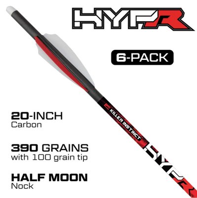 Killer Instinct HYPR™ - Carbon bolt | 20 inch | 6-pak