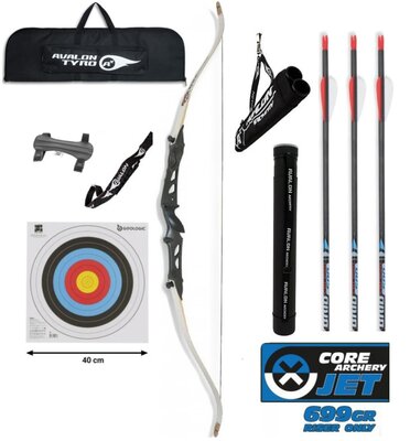 Package PLUS - CORE Jet Black Metal recurve bow