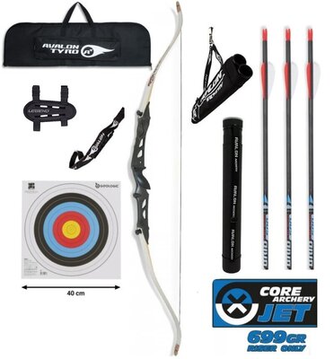 Package PLUS - CORE Jet Black Metal recurve bow